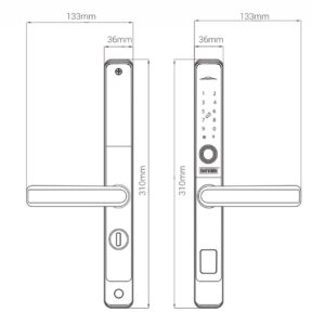Khóa điện tử cửa nhôm GIOVANI GSL-582G khoa dien tu giovani gsl 582g