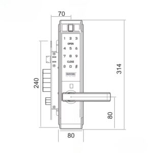 Khóa điện tử cửa gỗ GIOVANI GSL-K66FG khoa dien tu giovani gsl k66fg 1