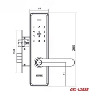 Khóa điện tử cửa gỗ GIOVANI GSL-U268B khoa dien tu giovani gsl u268b 1