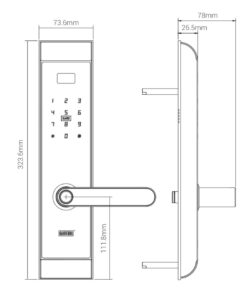 Khóa điện tử cửa gỗ GIOVANI GSL-U311B khoa dien tu giovani gsl u311b 1