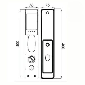 Khóa điện tử cửa gỗ DEMAX SL866