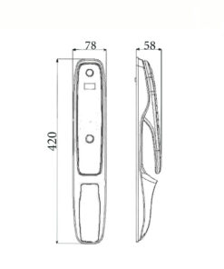 Khóa điện tử cửa gỗ DEMAX SL898