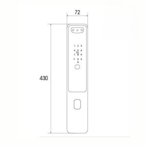 Khóa điện tử cửa gỗ DEMAX SL899 GC Khóa điện tử cửa gỗ DEMAX SL899 GC