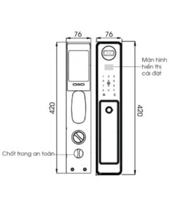 Khóa điện tử cửa gỗ DEMAX SL912 MG