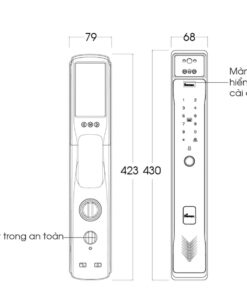 Khóa điện tử cửa gỗ DEMAX EL918