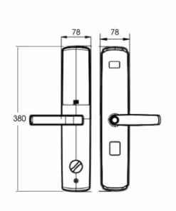 Khóa điện tử cửa gỗ DEMAX EL666