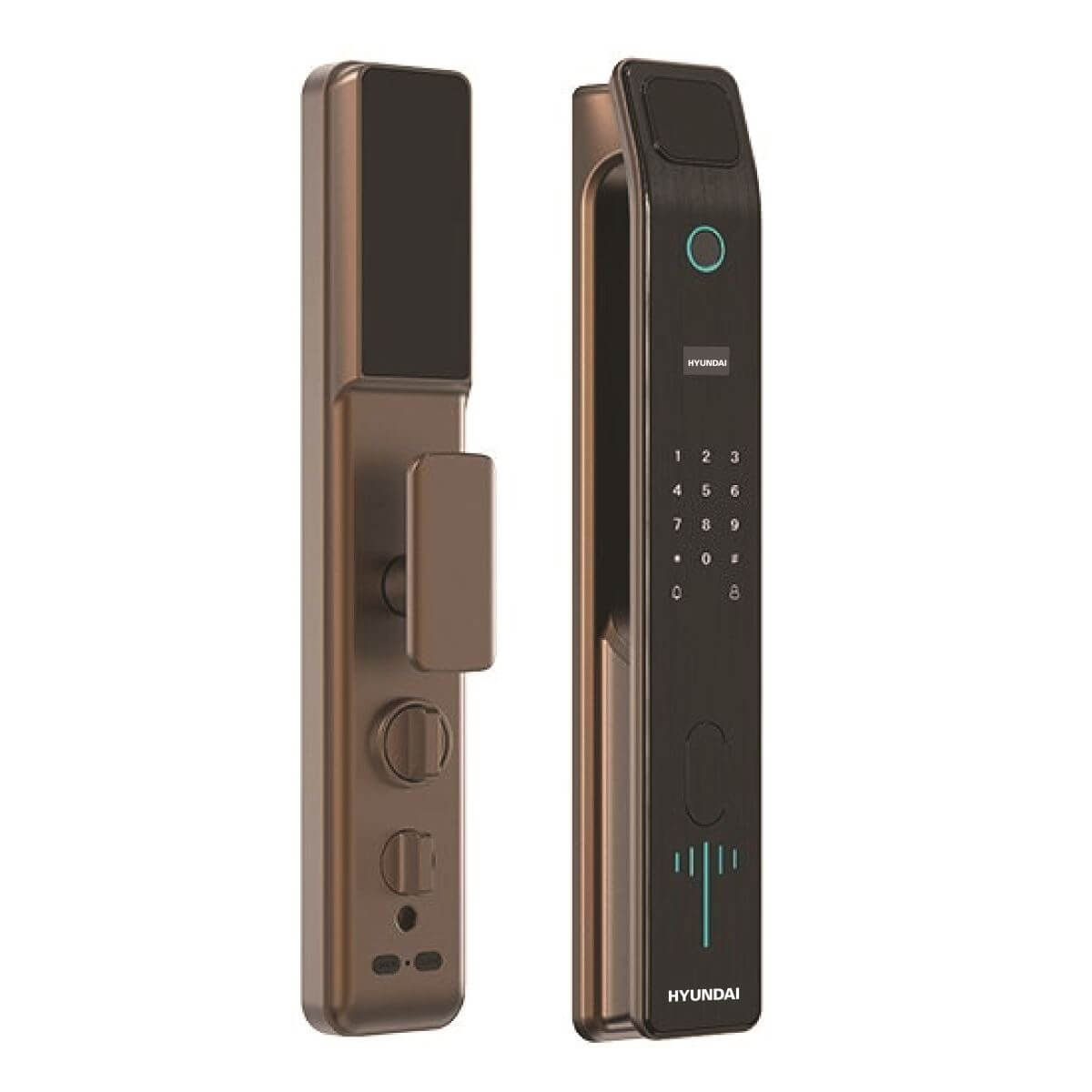 Danh sách những mẫu khóa cửa vân tay wifi chất lượng chính hãng Khóa điện tử cửa gỗ tự động Hyundai HY-SLA808