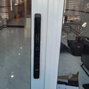 Khóa vân tay cửa nhôm tự động, chống nước Hyundai HY-SLS005 Black