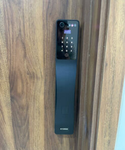 Khóa vân tay cửa gỗ tự động Hyundai HY-SLA807F Black Face ID