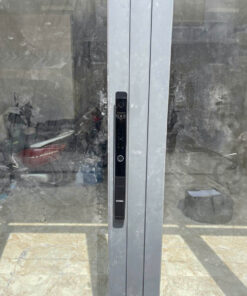 Khóa vân tay cửa nhôm tự động, chống nước Hyundai HY-SLS005F Black Face ID