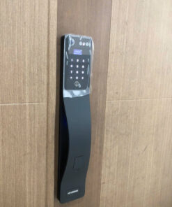 Khóa vân tay cửa gỗ tự động Hyundai HY-SLA807F Black Face ID