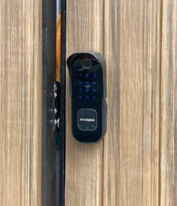 Khóa điện tử cửa cổng chống nước, vân tay 2 chiều Hyundai HY-SLN002 Black