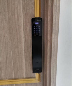 Khóa vân tay cửa gỗ tự động Hyundai HY-SLA807F Black Face ID