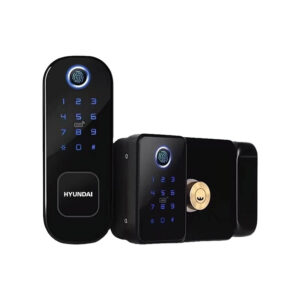 Khóa điện tử cửa cổng chống nước, vân tay 2 chiều Hyundai HY-SLN002 Black