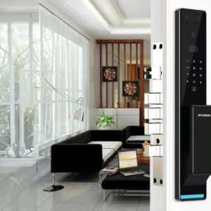 Khóa vân tay cửa gỗ tự động Hyundai HY-SLA909F Black Face ID