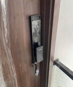 Khóa vân tay cửa gỗ tự động Hyundai HY-SLA909F Black Face ID