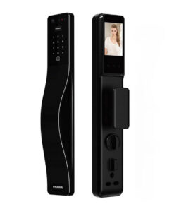 Khóa vân tay cửa gỗ tự động Hyundai HY-SLA807F Black Face ID