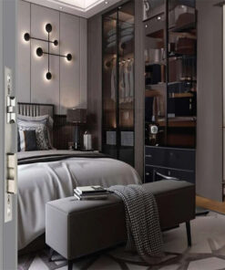 Khóa vân tay cửa gỗ tự động Hyundai HY-SLA807F Black Face ID