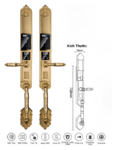 Khóa cửa thông minh biệt thự HYUNDAI HY-SLC8820 Gold