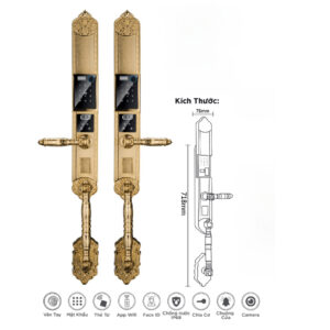 Khóa cửa thông minh biệt thự HYUNDAI HY-SLC8820 Gold
