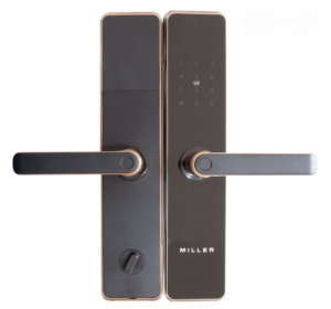 Khóa điện tử cửa gỗ Miller F5500 khoa dien tu cua go miller f5500