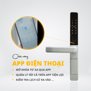 Khóa điện tử cửa nhôm Miller FA3000 khoa dien tu cua nhom miller fa3000 1