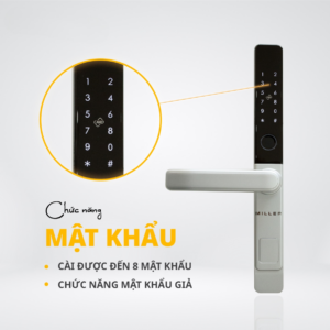 Khóa điện tử cửa nhôm Miller FA3000 khoa dien tu cua nhom miller fa3000 5