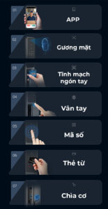 Khóa điện tử cửa gỗ Kaadas Q9-FVP Khóa điện tử cửa gỗ Kaadas Q9-FVP