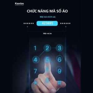 Khóa điện tử cửa kính Kaadas R8-5GL Khóa điện tử Kaadas R8-5G