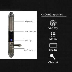 Khóa điện tử đại sảnh Kaadas 6002