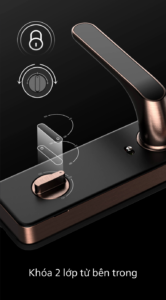 Khóa điện tử cửa gỗ Kaadas S500-C Khóa điện tử cửa gỗ Kaadas S500-C