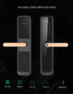 Khóa điện tử cửa gỗ Kaadas L7-5