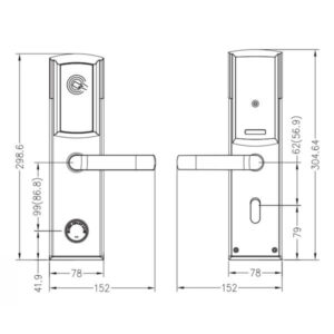 Khóa điện tử khách sạn Hyundai HY-HL01