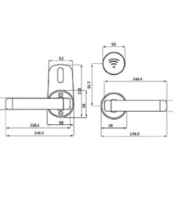 Khóa điện tử khách sạn Hyundai HY-SL03 Khóa điện tử khách sạn Hyundai HY-SL03