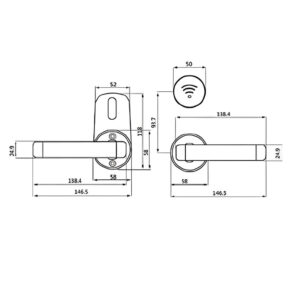 Khóa điện tử khách sạn Hyundai HY-SL03
