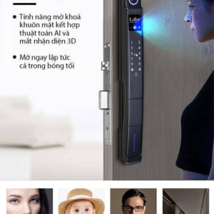 Khoá vân tay nhận diện khuôn mặt LAFFER XD02 Khóa vân tay Laffer XD02