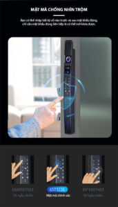 Khoá vân tay nhận diện khuôn mặt LAFFER XD02 Khóa vân tay Laffer XD02