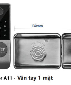 khóa vân tay cửa cổng 1 mặt Laffer A11