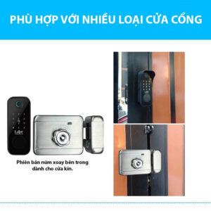 Khoá vân tay cửa cổng 1 mặt LAFFER A18 Khóa vân tay cửa cổng Laffer A18