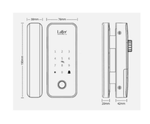 Sự thật về khóa cửa lùa kính cường lực mà thợ không nói Khóa cửa vân tay Laffer G08