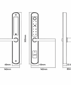 Khoá vân tay cửa nhôm 2 mặt LAFFER XF19 khoa van tay Laffer xf19 1