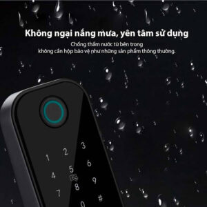 Khoá vân tay cửa cổng 2 mặt LAFFER A18 Khóa vân tay cửa cổng Laffer A18