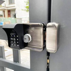 Khoá vân tay cửa cổng 2 mặt LAFFER A18 Khóa vân tay cửa cổng Laffer A18