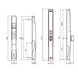 Khoá vân tay nhận diện khuôn mặt LAFFER XD02 khoa van tay laffer xd02