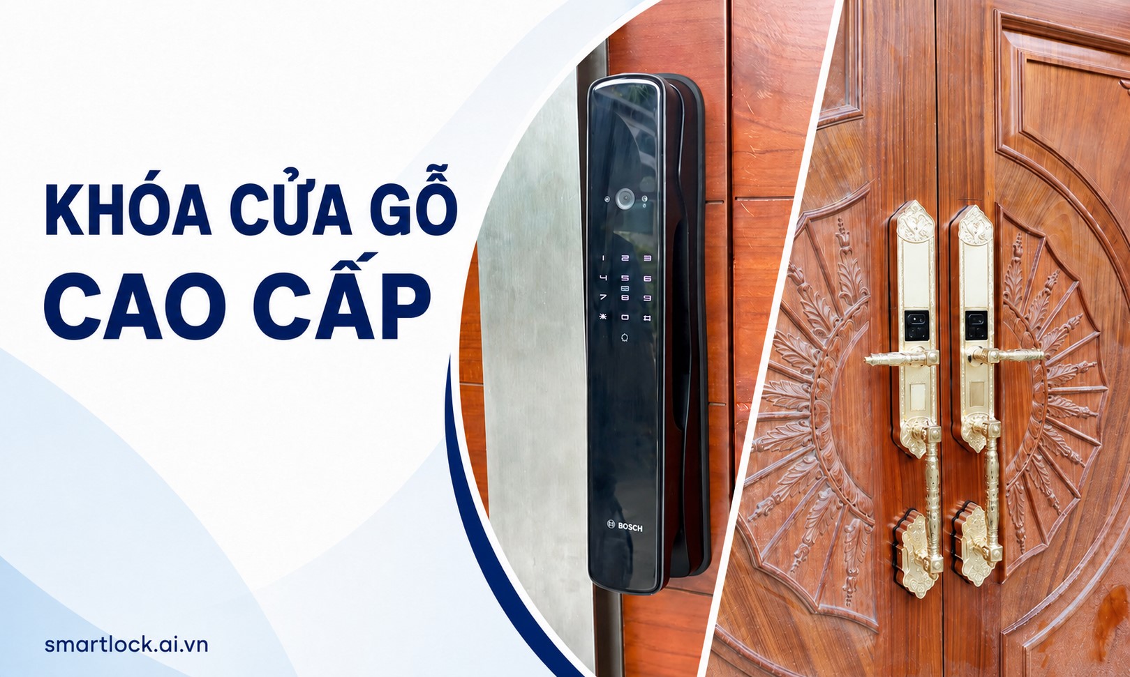 Top 10 mẫu khóa cửa gỗ cao cấp đẹp, cách chọn mua phù hợp