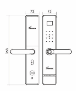 Khóa điện tử cửa gỗ DEMAX EL-C619 BN