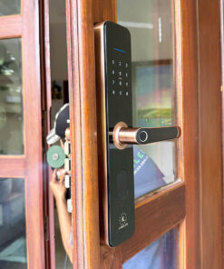 Khóa điện tử cửa gỗ Kassler KL-696 khóa điện tử cửa gỗ Kassler KL-696 Red Bronze-1