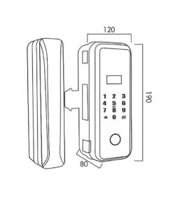 Khóa điện tử cửa kính Kassler KL-569