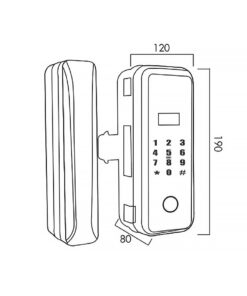 Khóa điện tử cửa kính Kassler KL-589 Khóa điện tử kassler KL-589