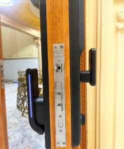 Khóa điện tử cửa gỗ DEMAX EL966 VF CNC DEMAX EL966 VF CNC Đen Nano hình ảnh thực tế